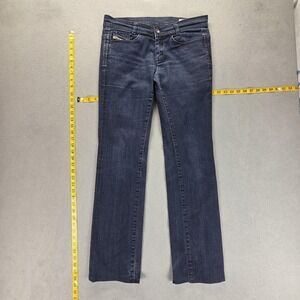 Diesel Jeans Womens 30x34 Blue Soozy Mid Rise Slim Straight Stretch Italy 008AA